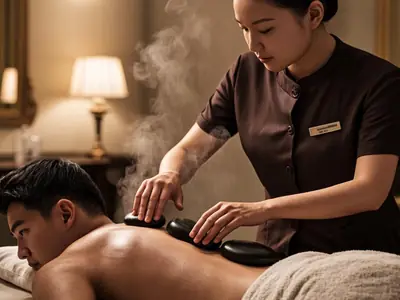 Hot Stone Massage at Massage Republic Begumpet